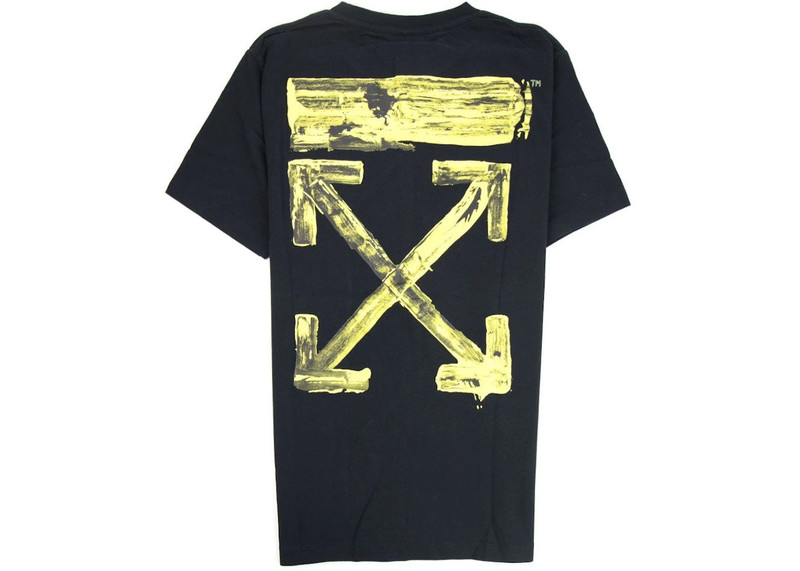 Off-White OFF-WHITE Acrylic Arrows S/S T-Shirt Black/Yellow outlook