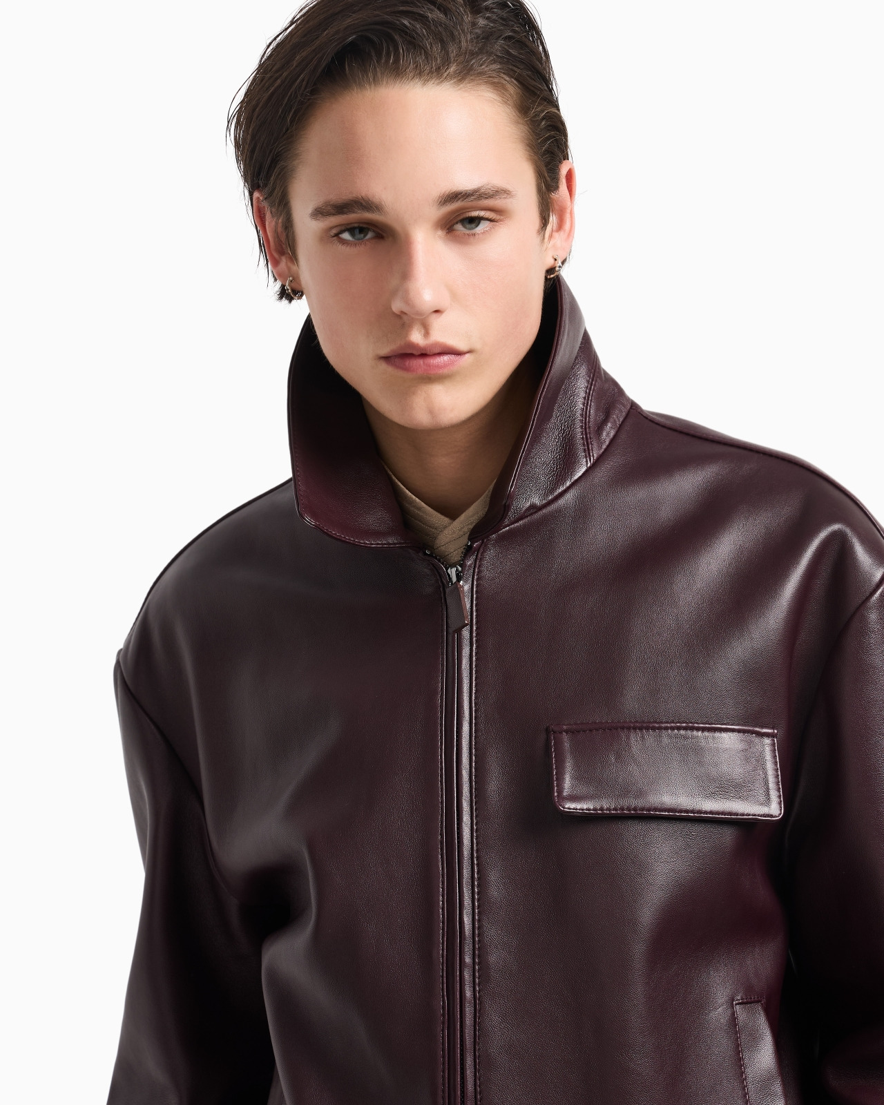 BLOUSON IN PLONGE LAMBSKIN NAPPA LEATHER - 5