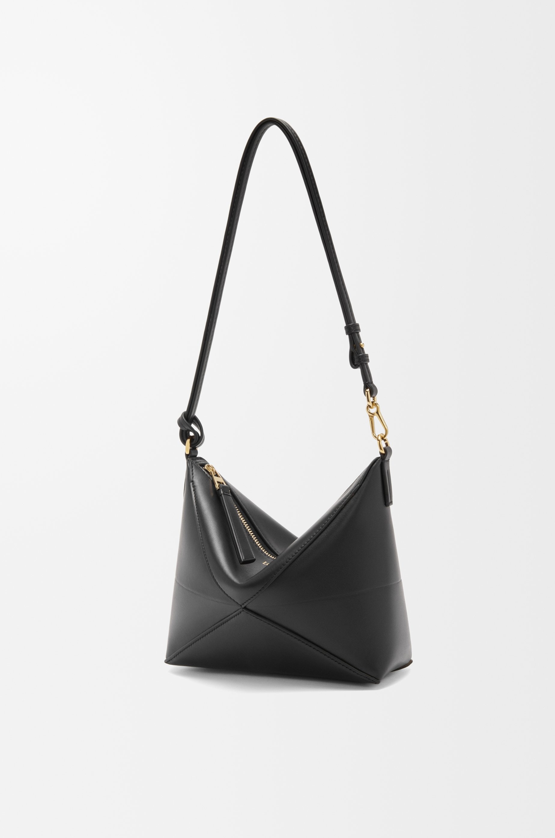 Puzzle Fold pouch in shiny nappa calfskin - 5