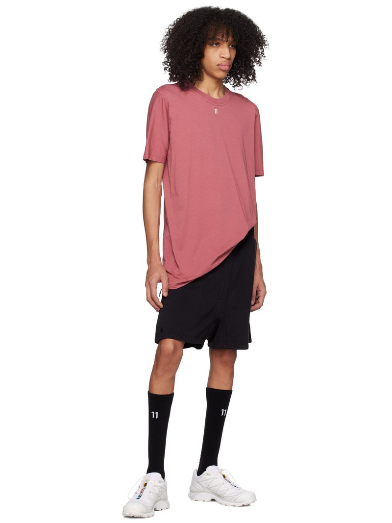 11 by Boris Bidjan Saberi Pink Garment-Dyed T-Shirt outlook