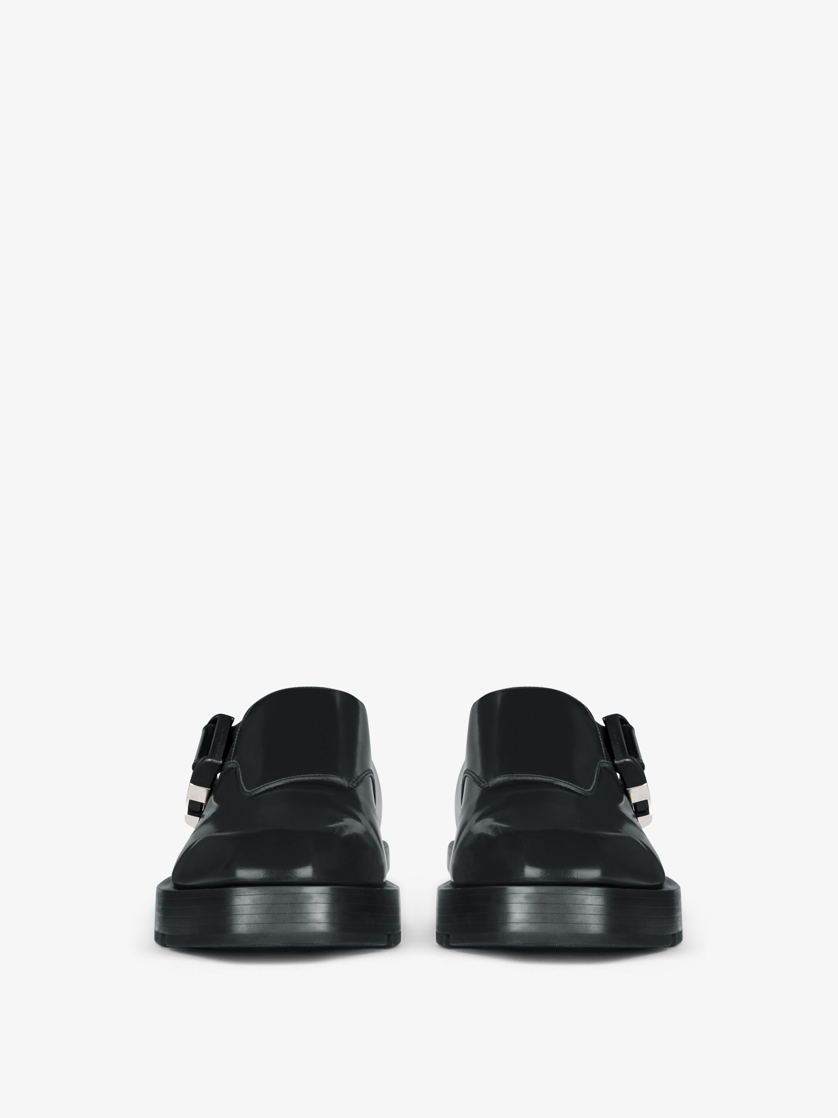 SQUARED DERBIES IN LEATHER WITH 4G BUCKLE - 2