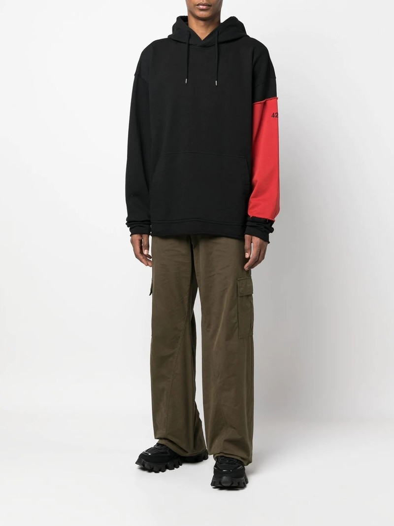 424 drawstring cotton hoodie outlook