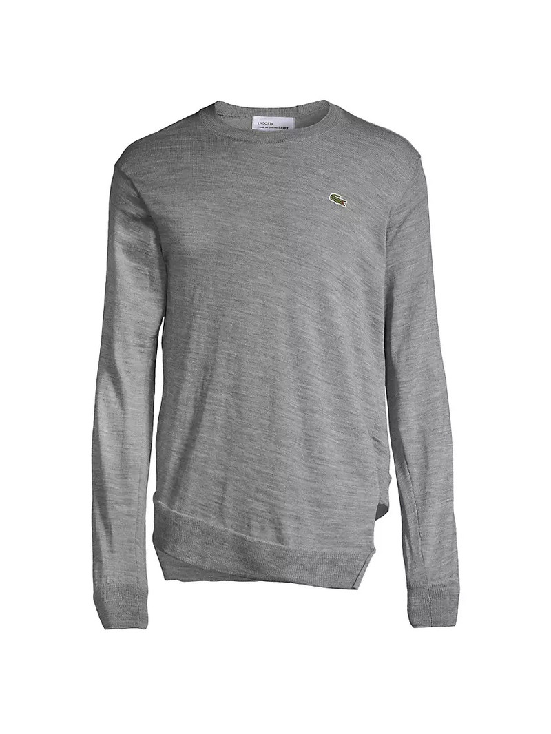 ​Comme des Garcons SHIRT x Lacoste Wool Asymmetrical Sweater 1