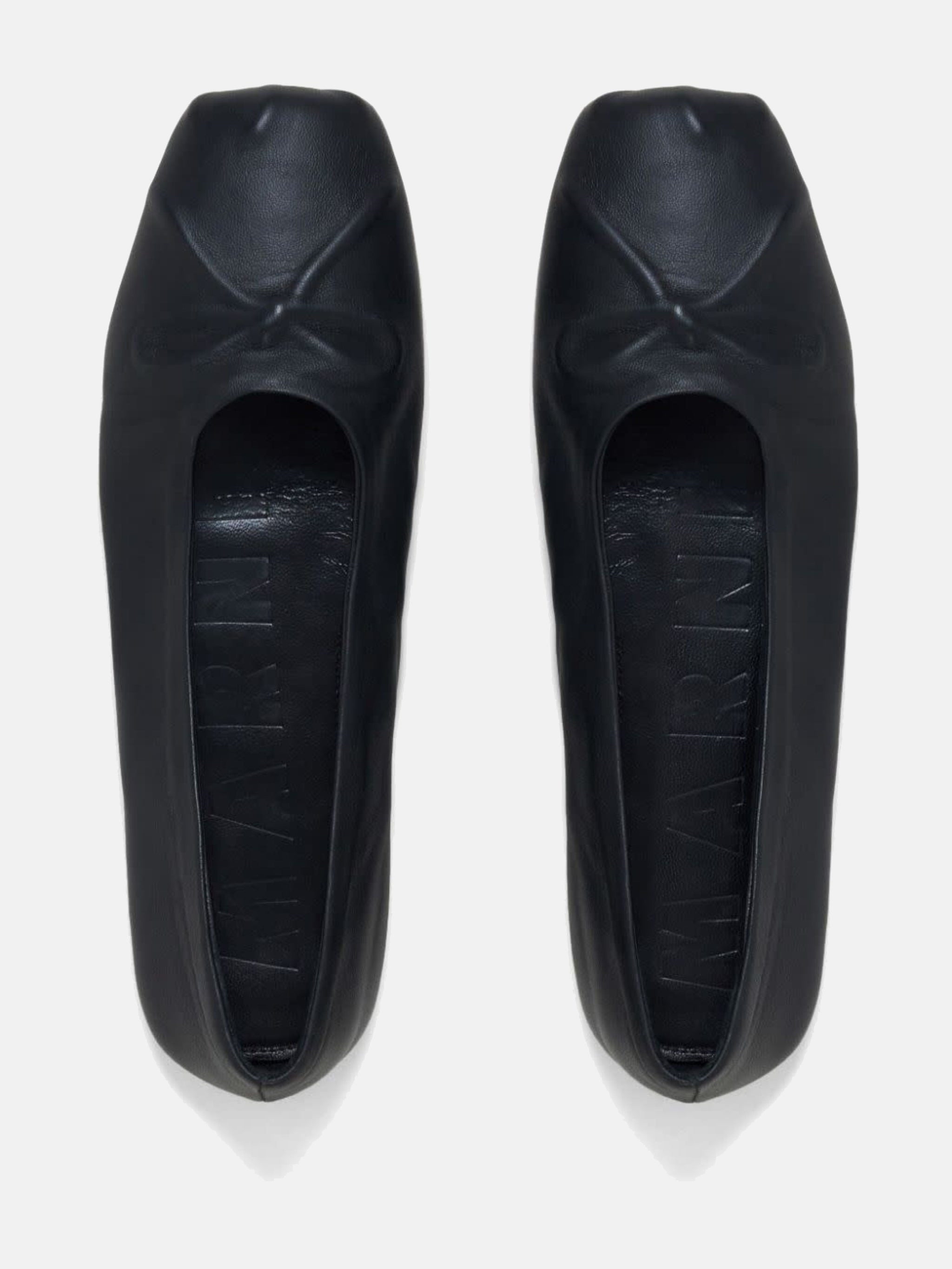 MARNI - Women Nappa Leather Seamless Little Bow Ballet Flat - 5