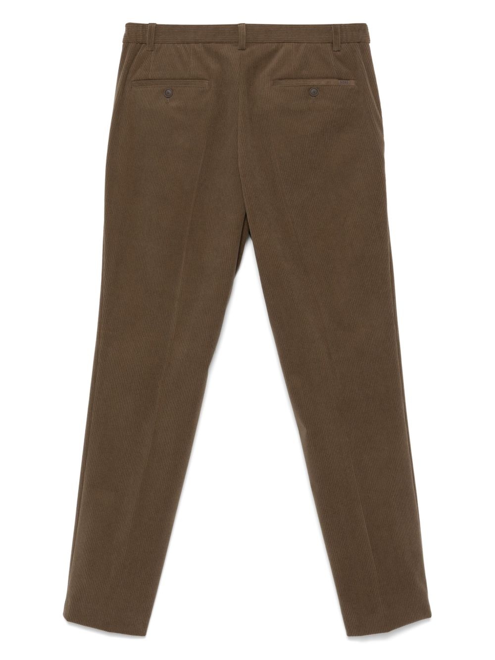 slim-cut corduroy trousers - 2