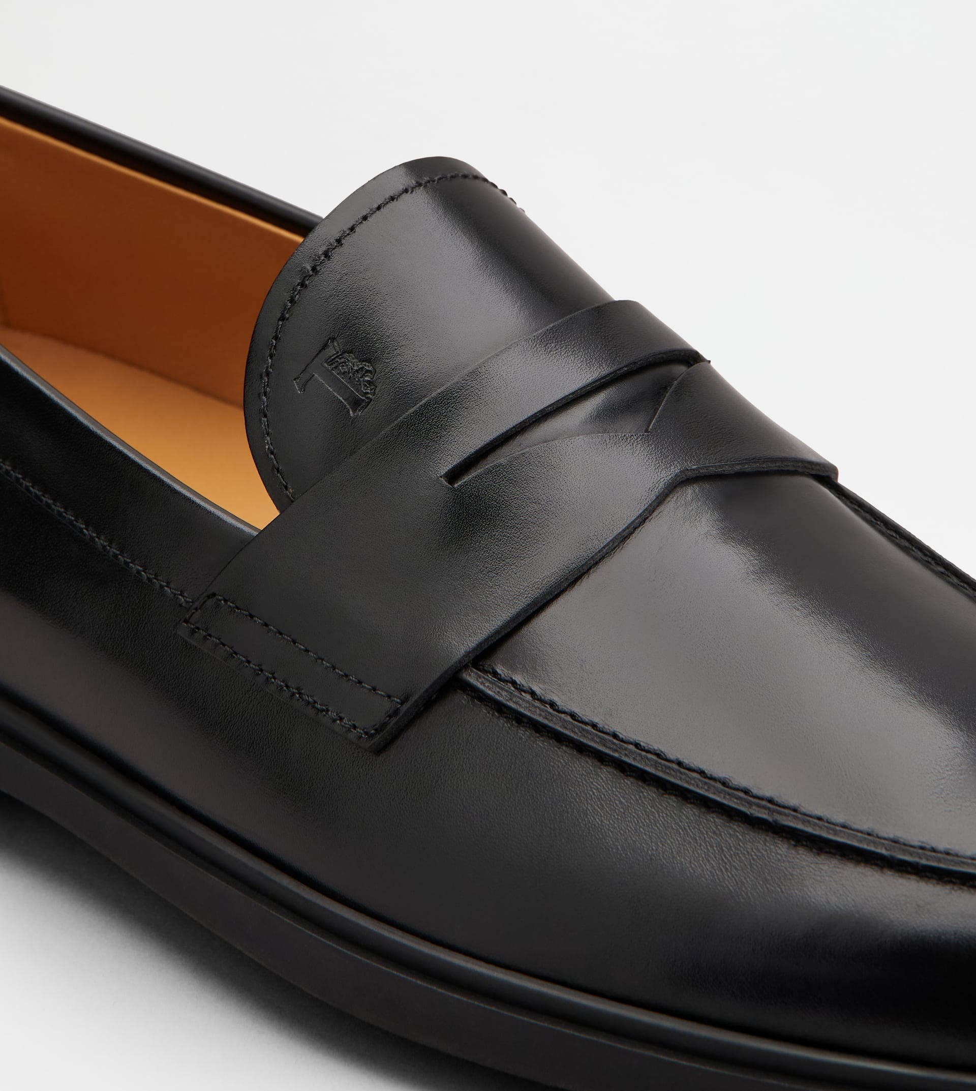 LOAFERS IN LEATHER - BLACK - 5