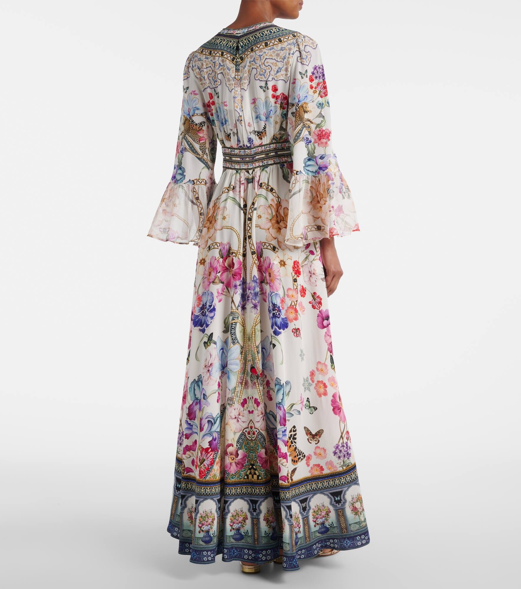 Crystal-embellished silk maxi dress - 3