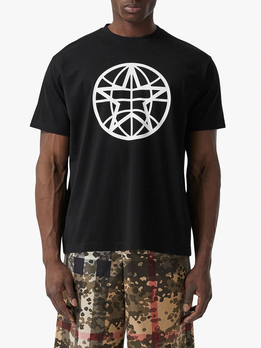 oversized Globe Graphic T-shirt - 3