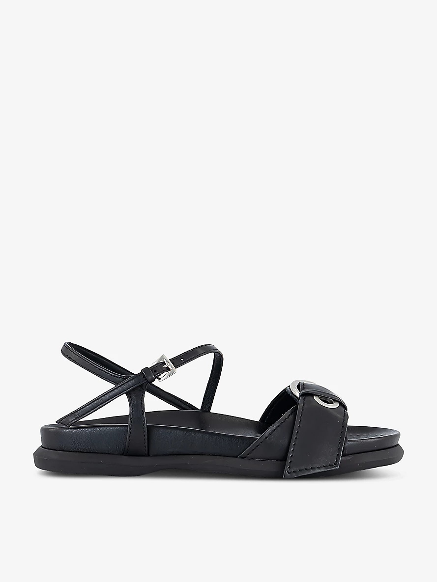 Silba eyelet-strap leather sandals - 1