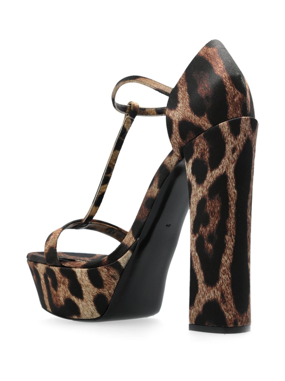 105mm leopard-print sandals - 3