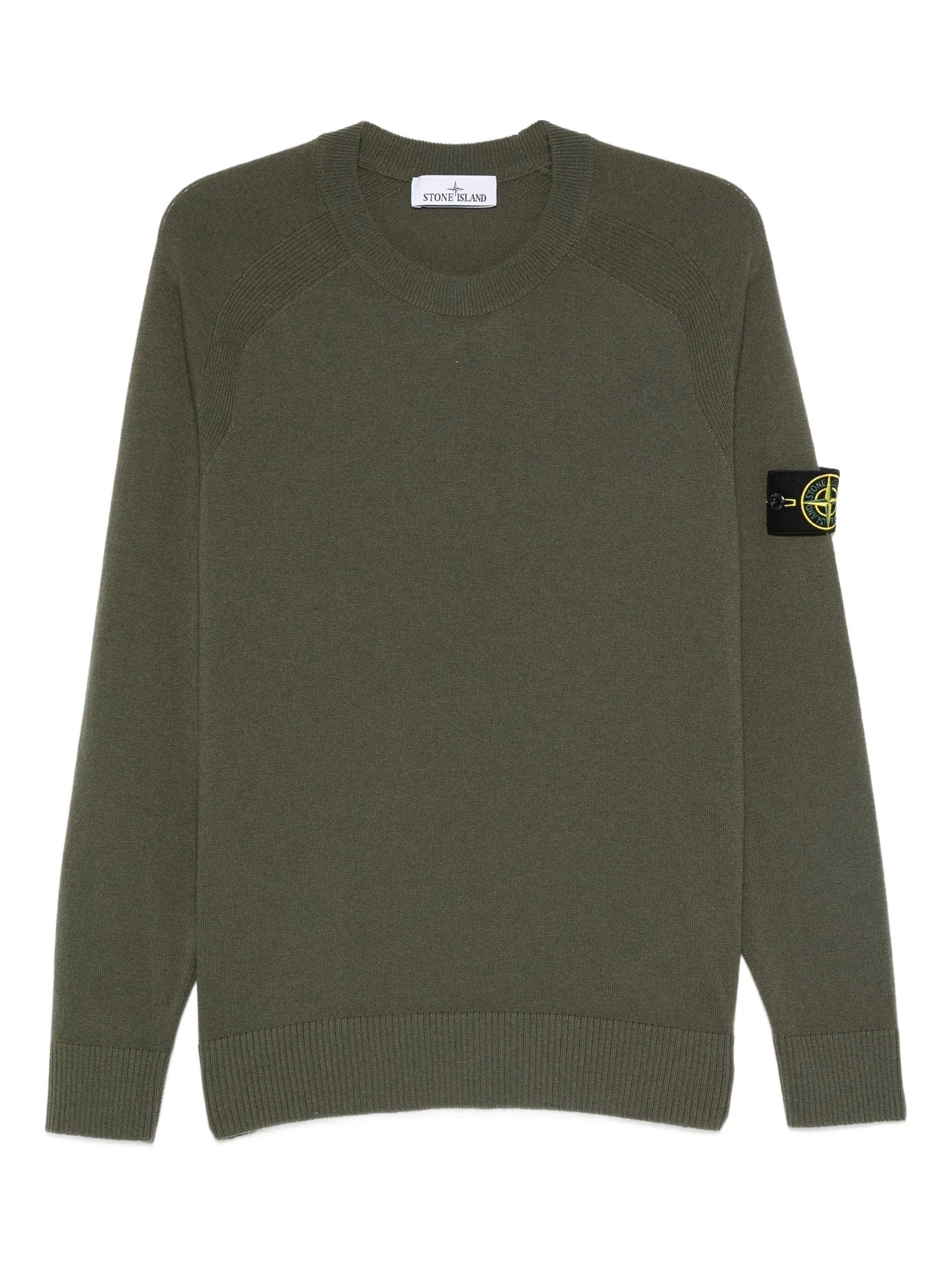 Stone Island Raglan-sleeves Wool Sweater - 1
