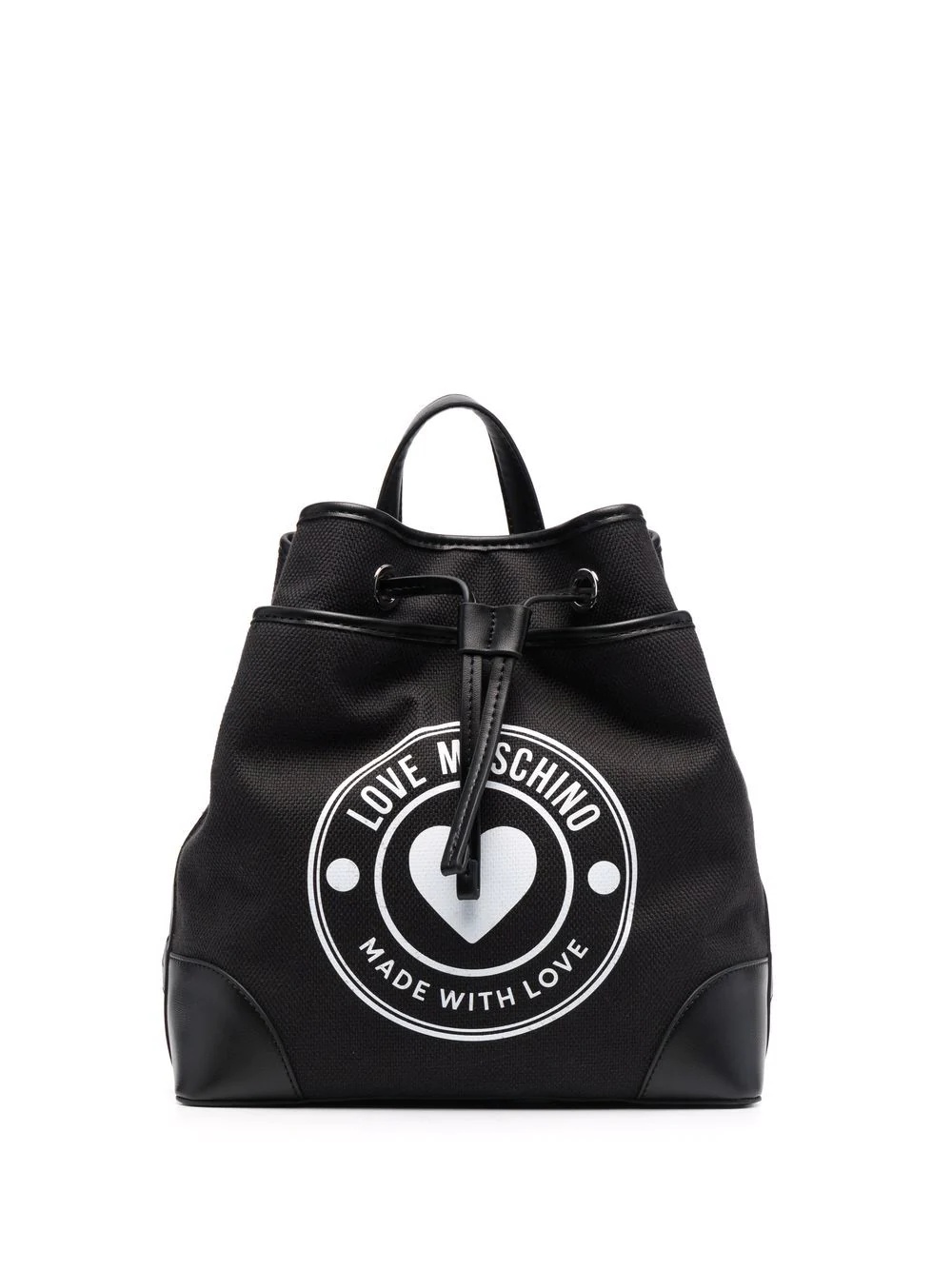 logo-print drawstring bucket backpack - 1