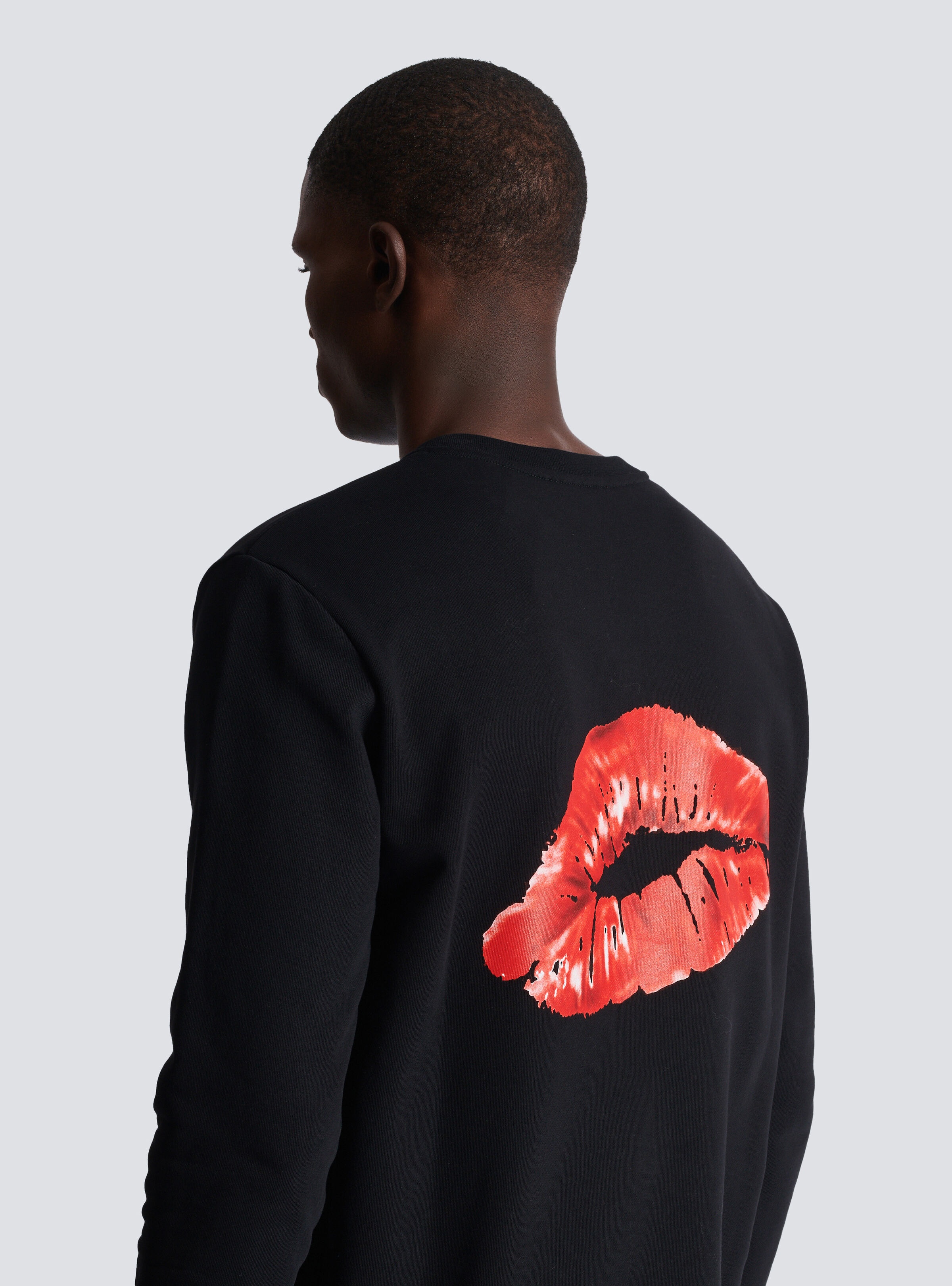 Sweatshirt with Balmain Kiss print - 6