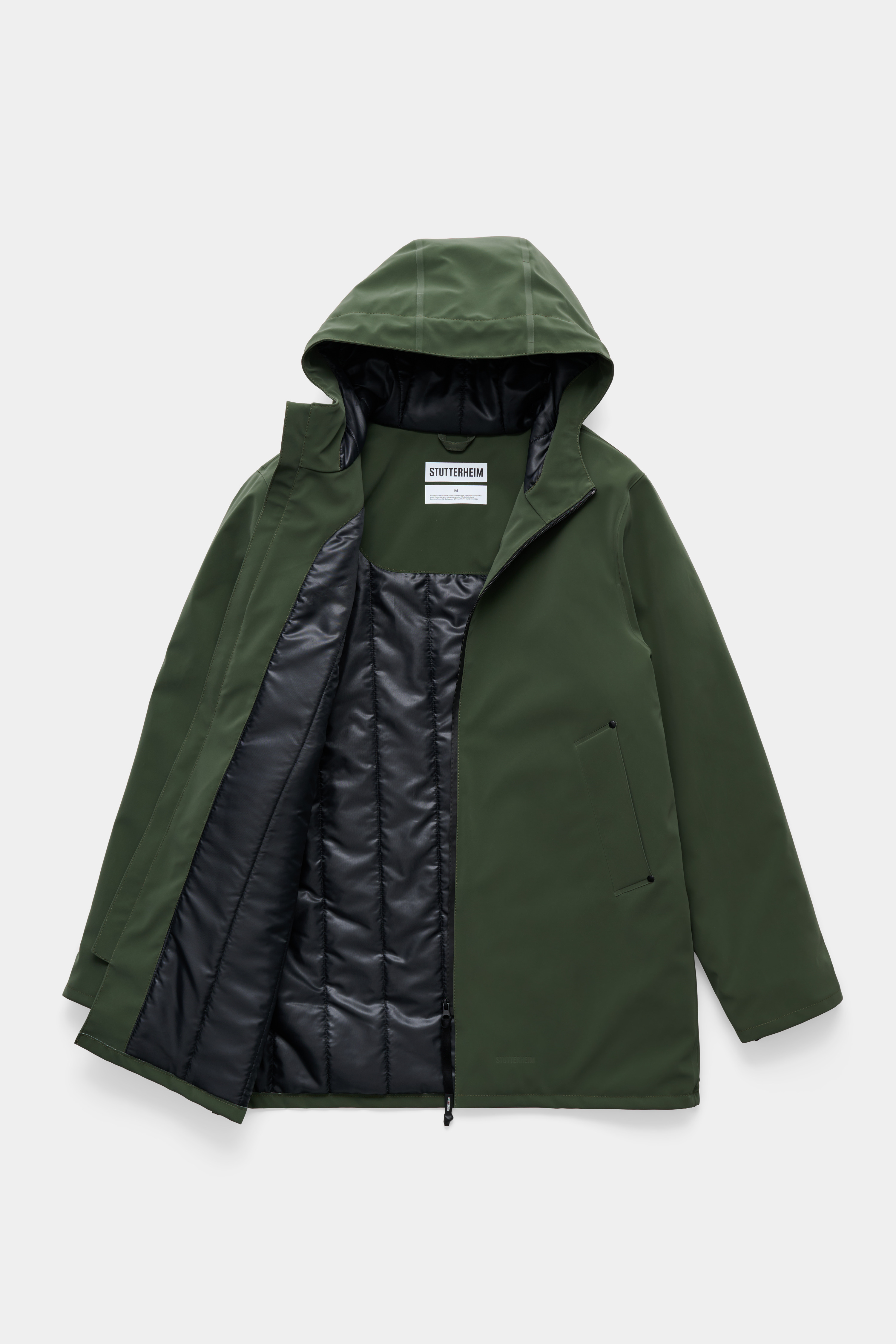 Stockholm Matte Winter Coat Green - 6