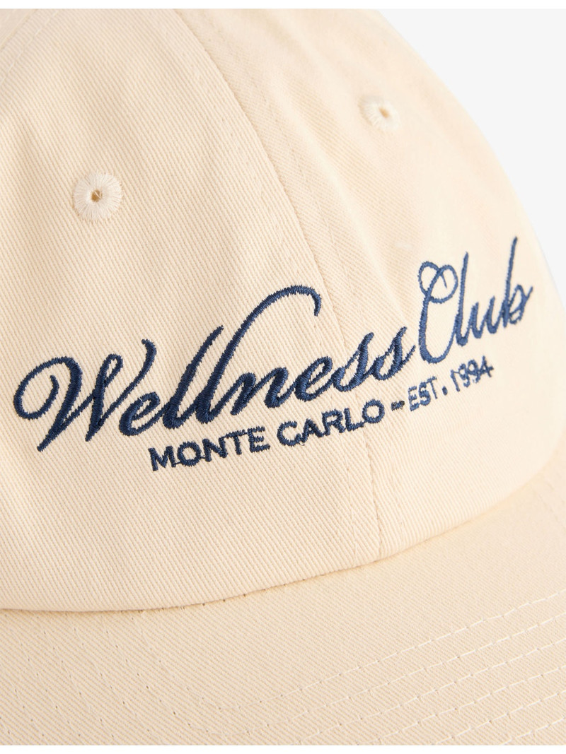 Sporty & Rich Wellness Club Embroidered Adjustable Cotton Cap outlook