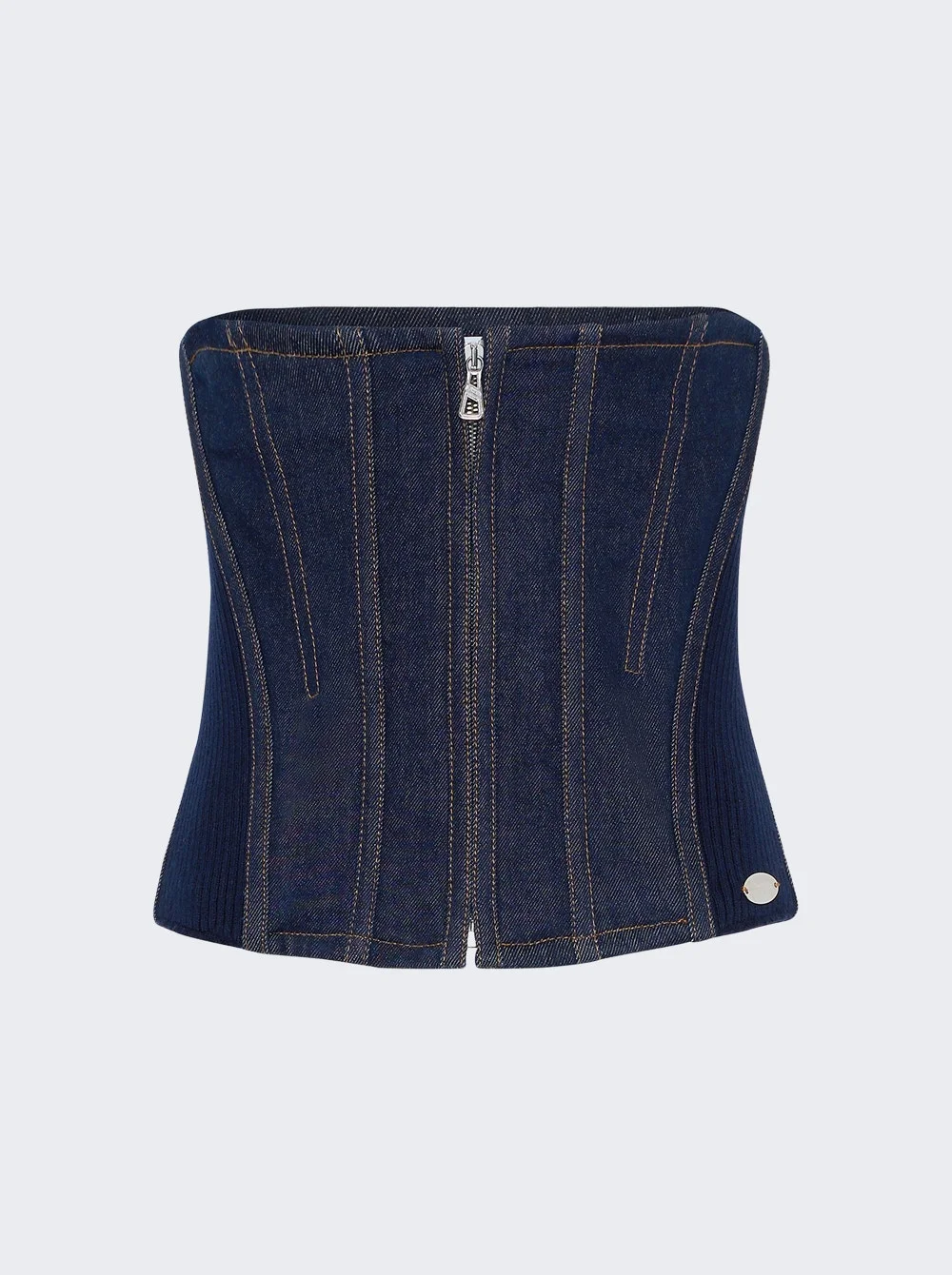 Denim Corset Indigo Blue - 1