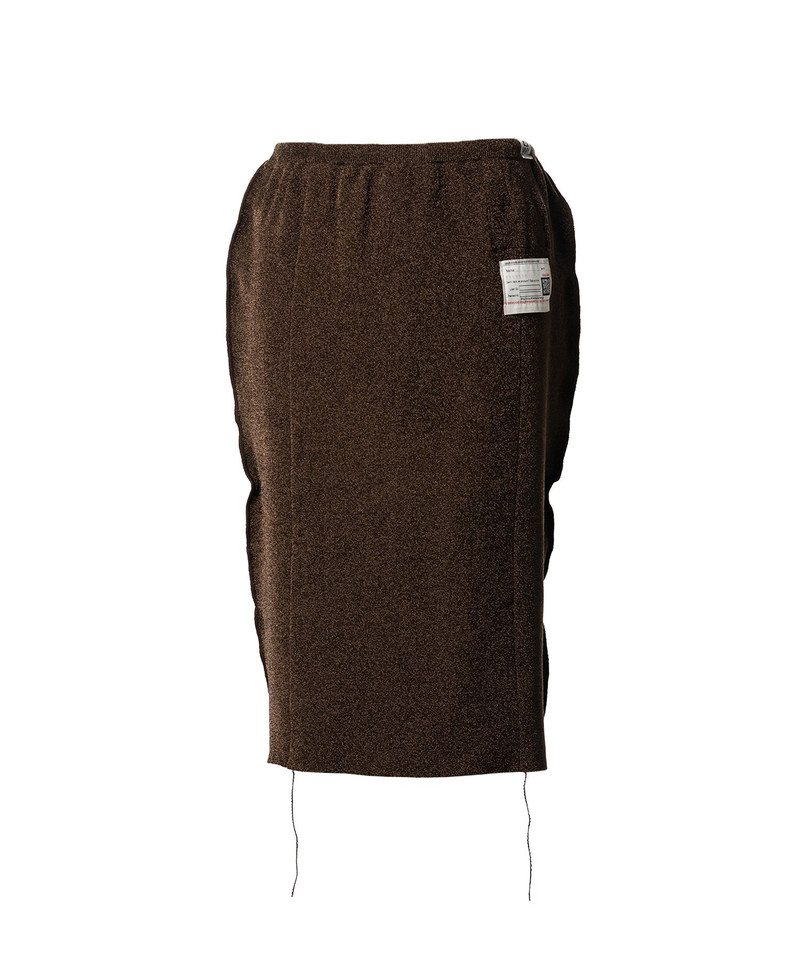 Inside-Out Glitter Knit Skirt 17