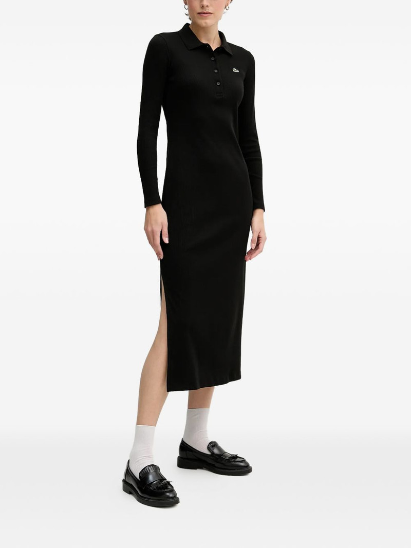 long-sleeves ribbed midi dress 1