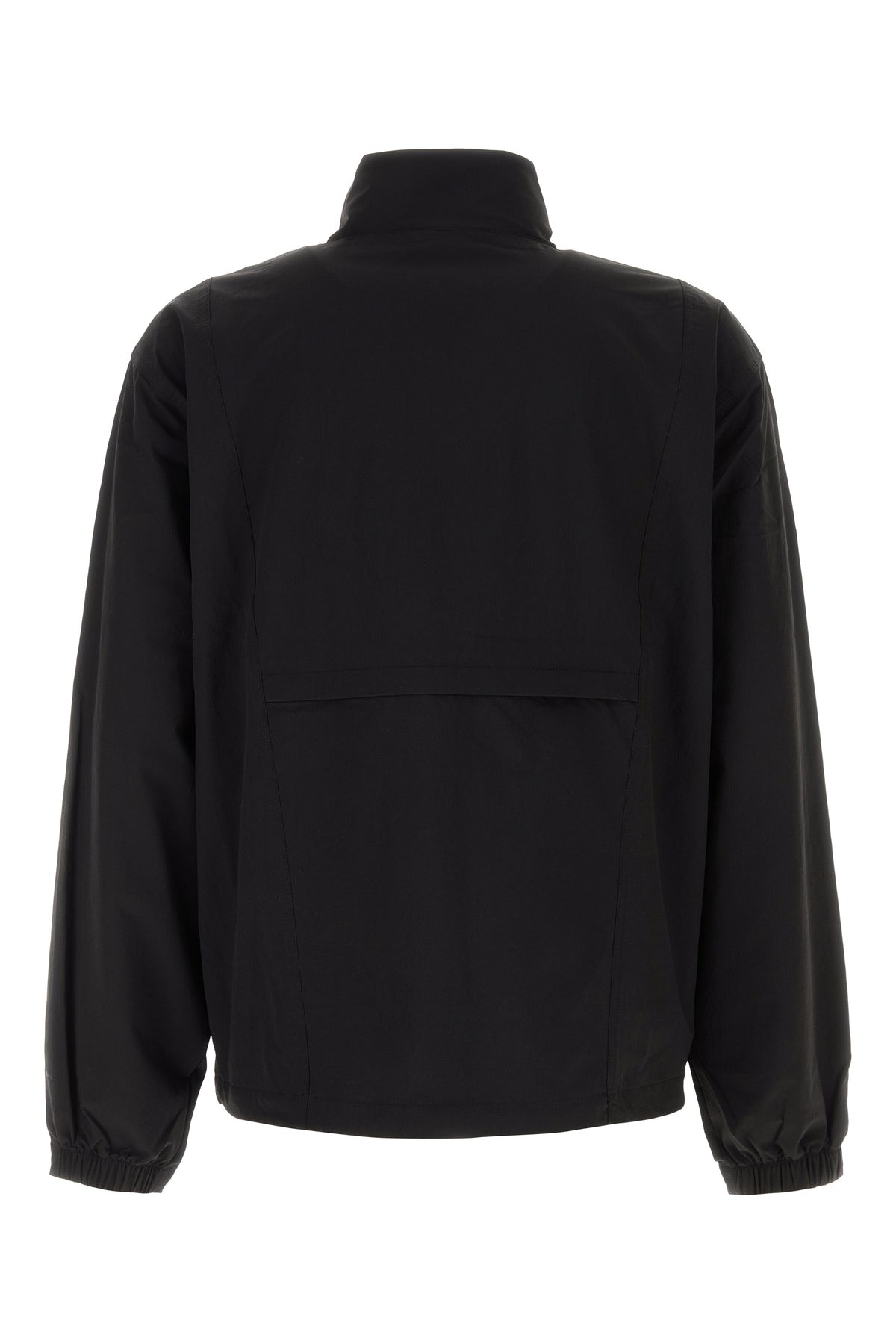 Black stretch nylon windbreaker - 2