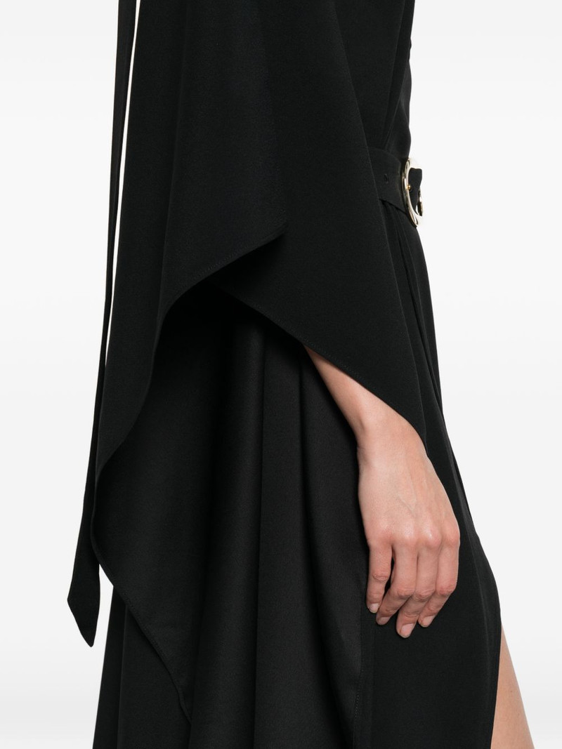 Cassandra V-neck belted dress 5