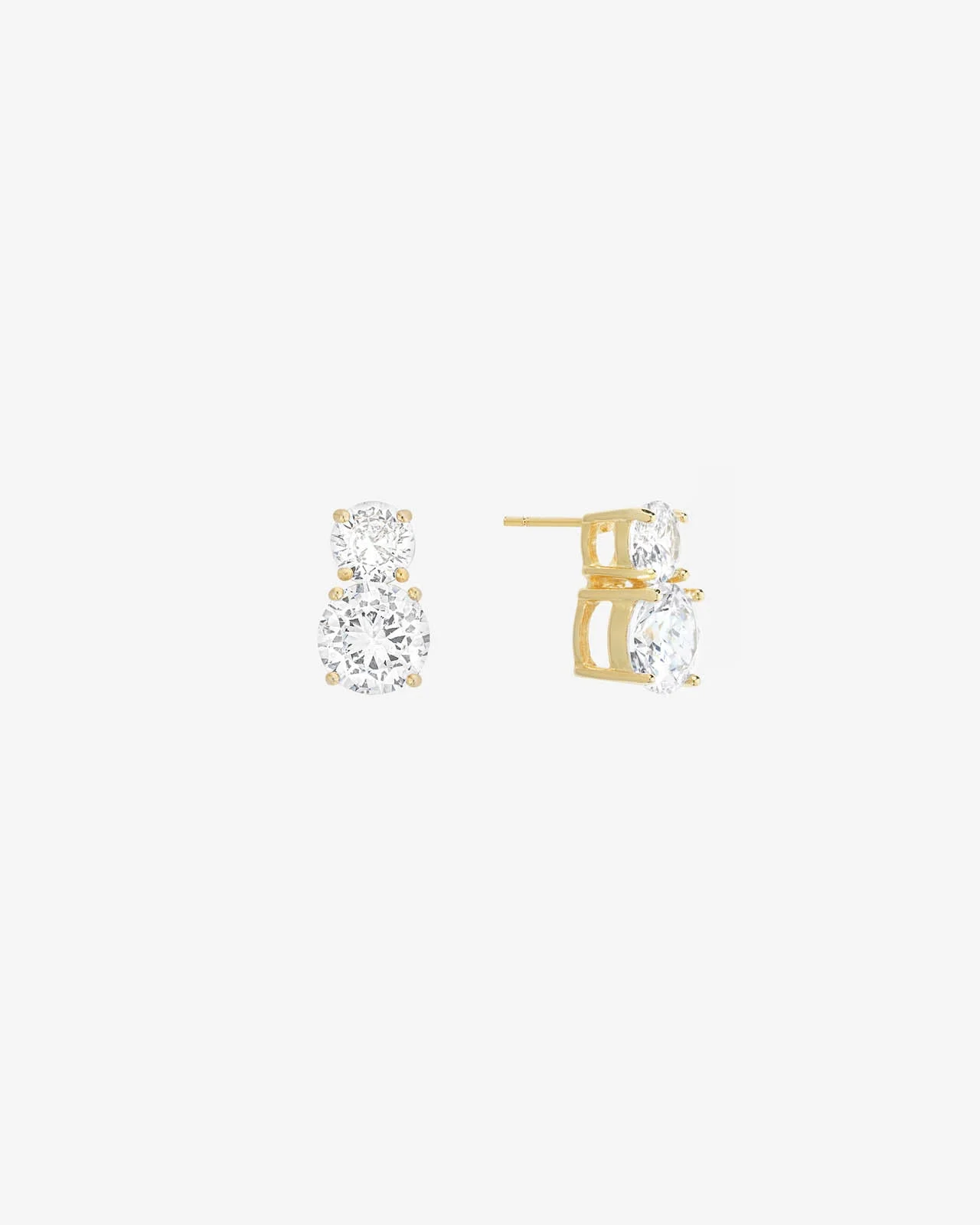 Shashi Double Solitaire Earring - 1