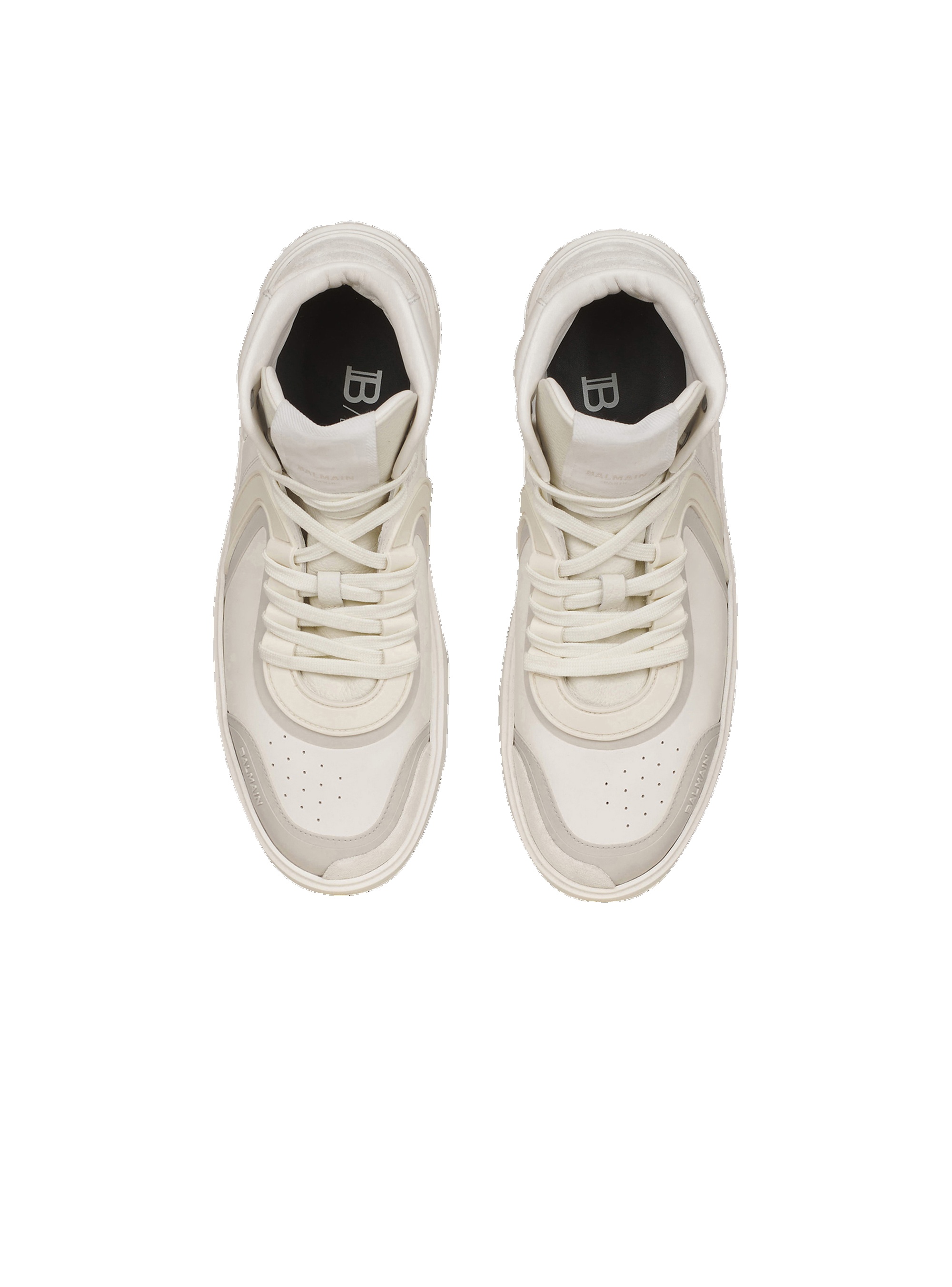 Leather and suede B-Skate high-top sneakers - 3
