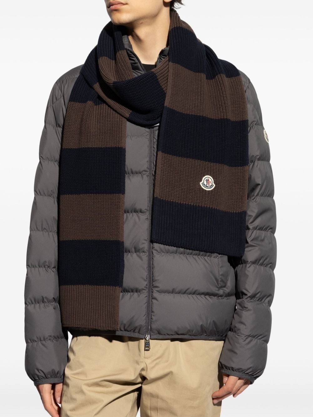 striped cotton scarf - 4