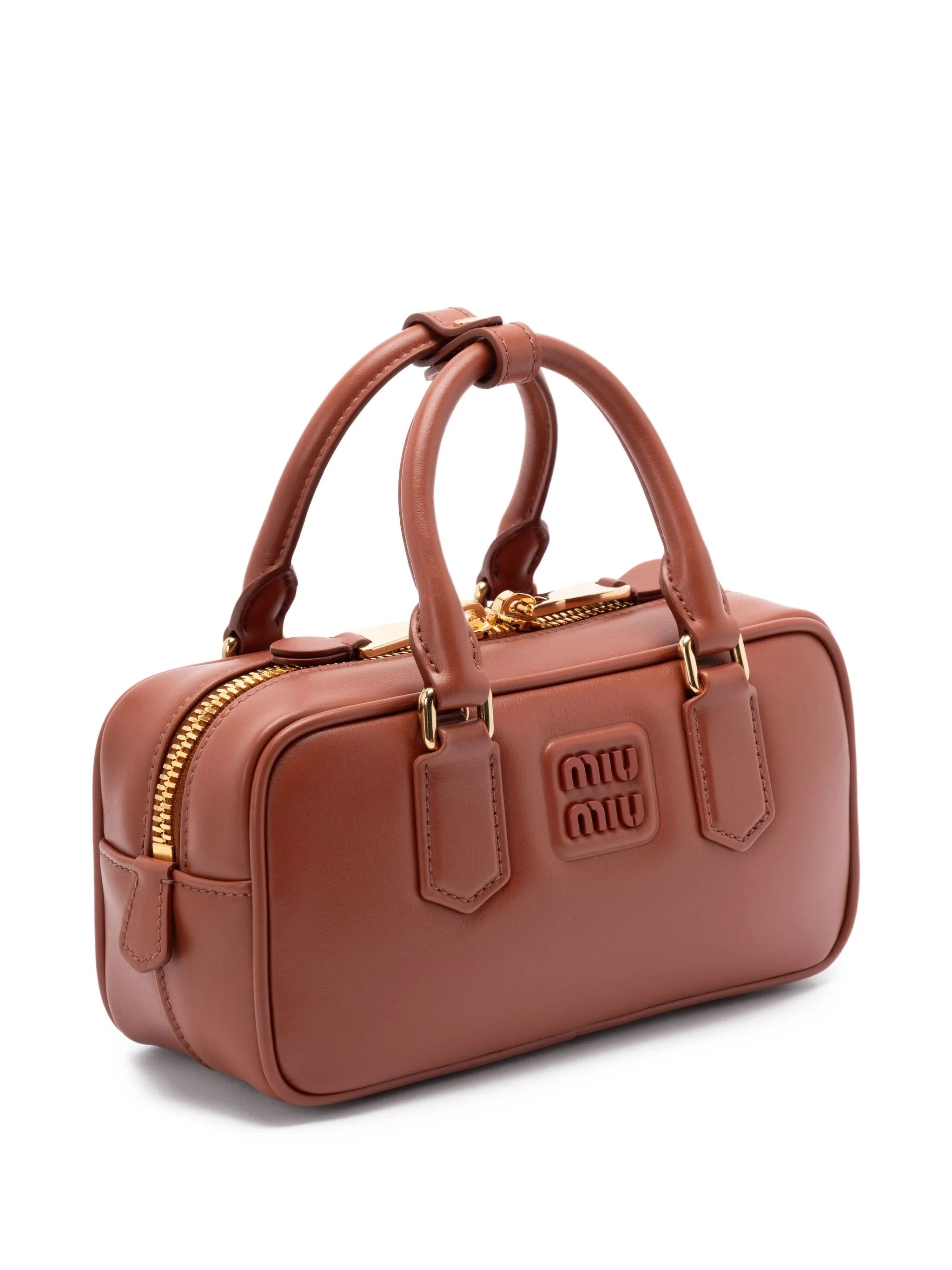 Miu Miu Arcadie Logo-plaque Top-handle Tote Bag - 4