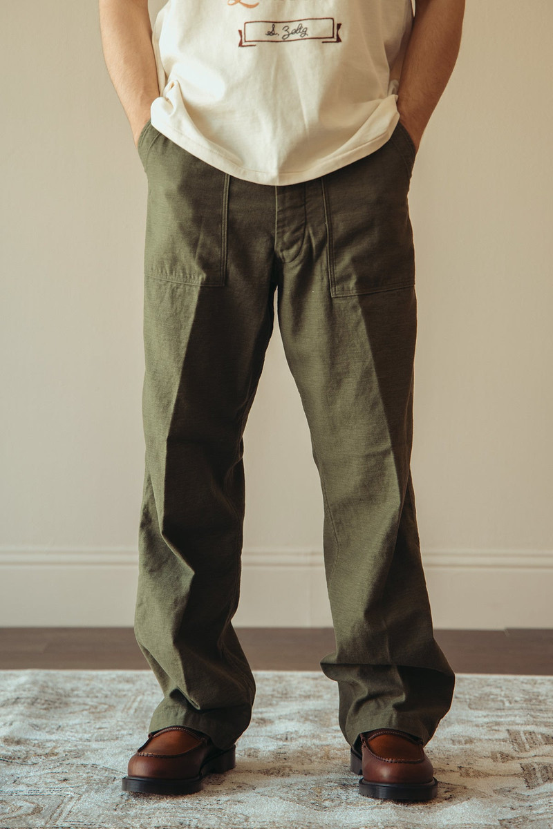 orSlow Vintage Fit Fatigues - Dark Olive outlook