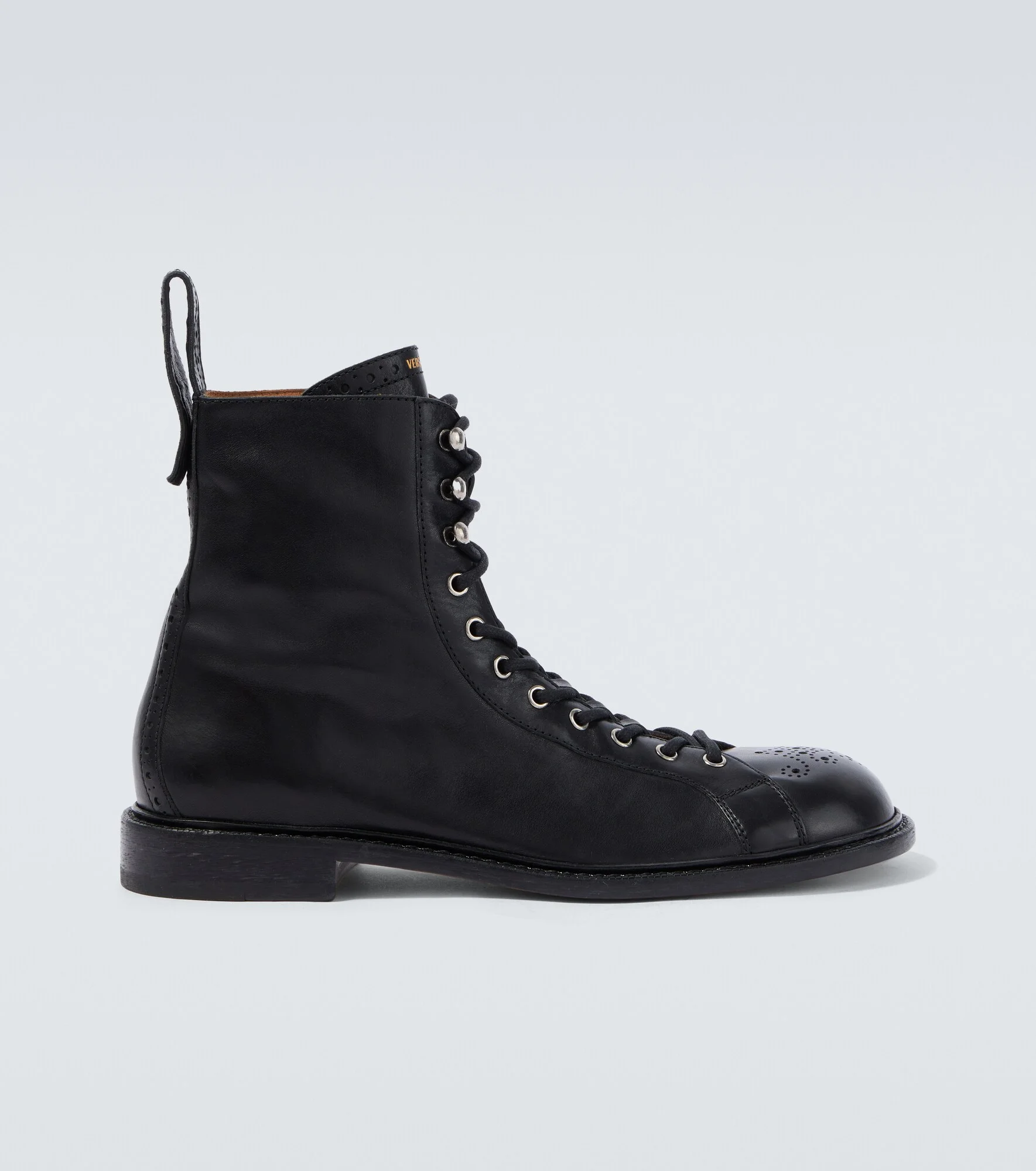 Billy perforated leather combat boots - 1