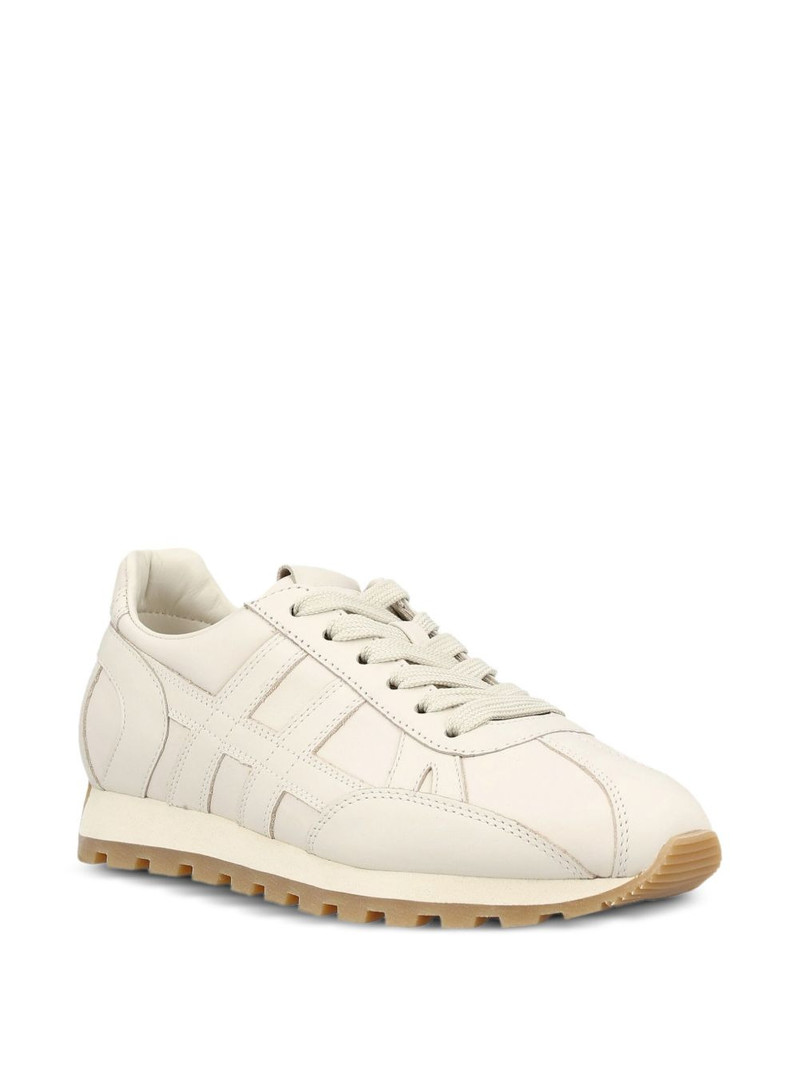 HOGAN embossed-logo leather sneakers outlook