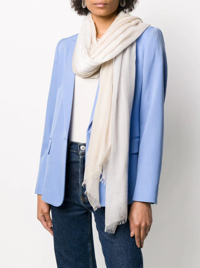 Faliero Sarti frayed-hem oversized scarf outlook