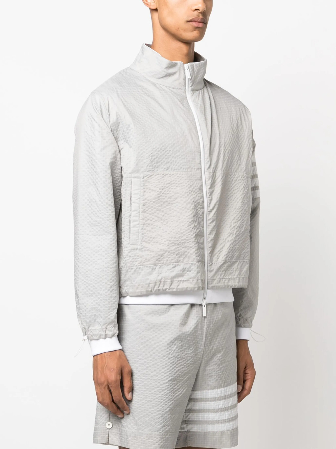 Ultralight Ripstop 4-Bar Funnel Neck Jacket - 3