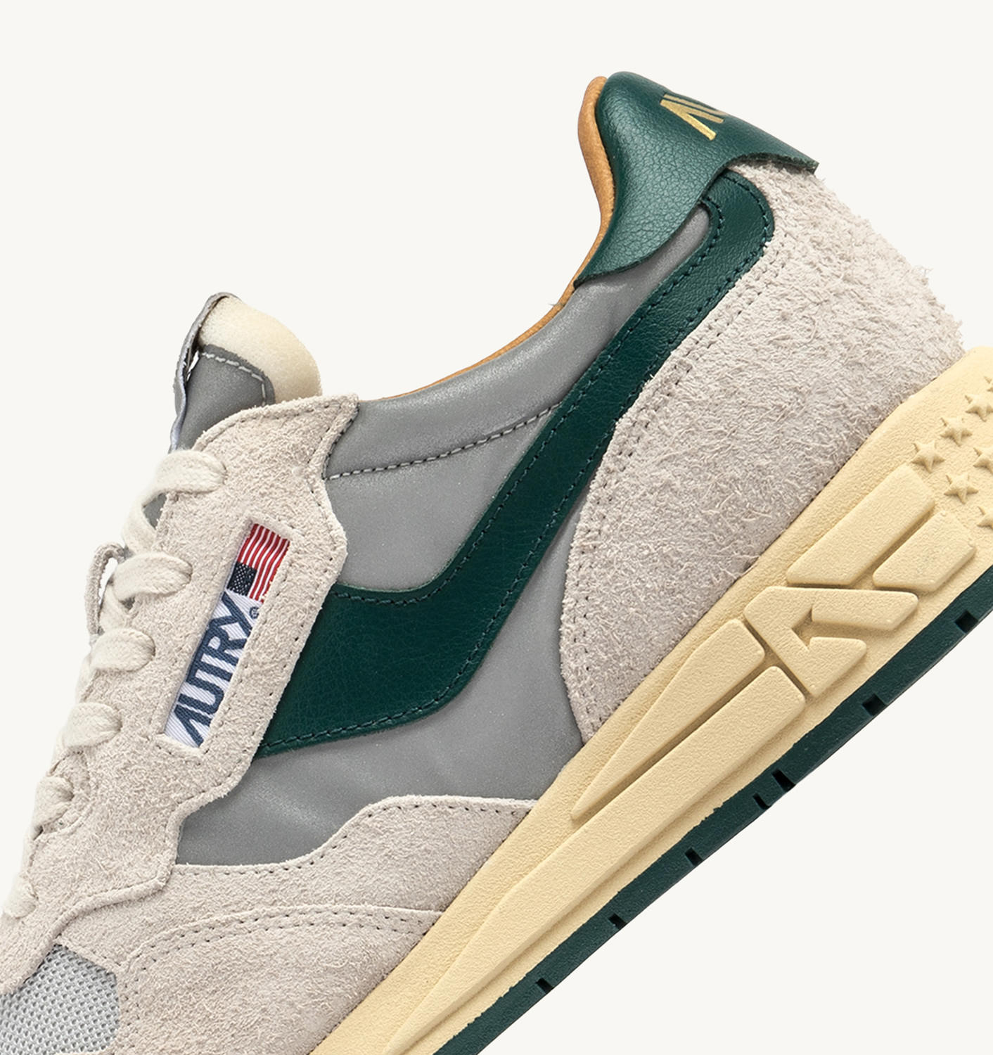 REELWIND LOW SNEAKERS IN SILVER MOUNTAIN REFLECTIVE NYLON AND SUEDE - 6