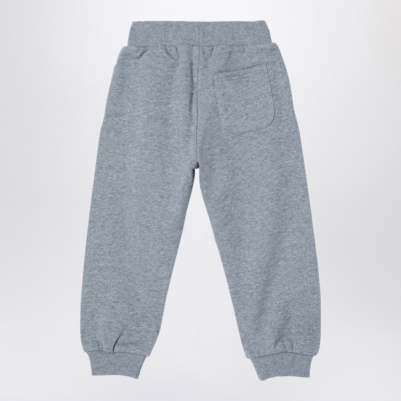 GREY COTTON-BLEND JOGGING TROUSERS - 2