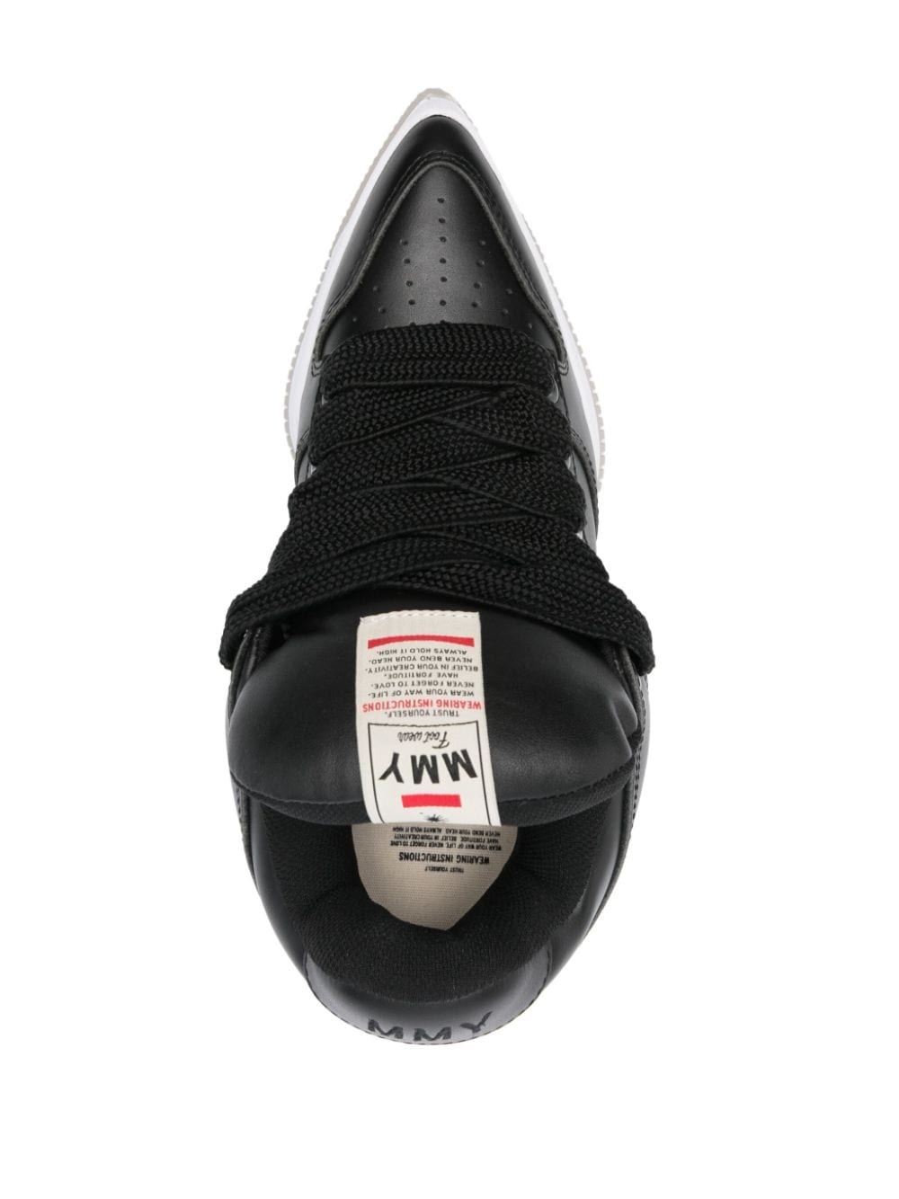 Rosy pointed-toe puffer sneakers - 4