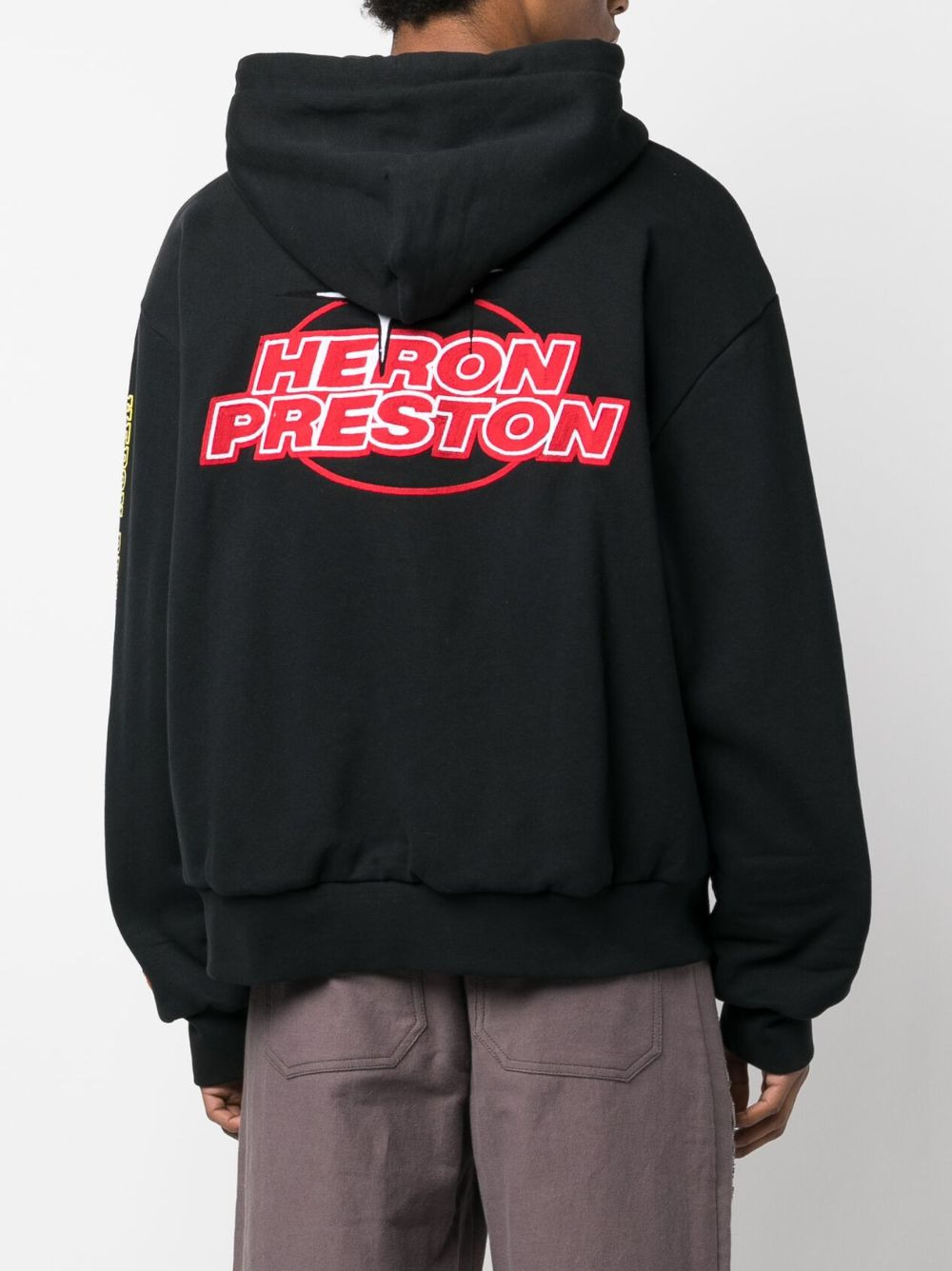 zip-up logo-print hoodie - 2