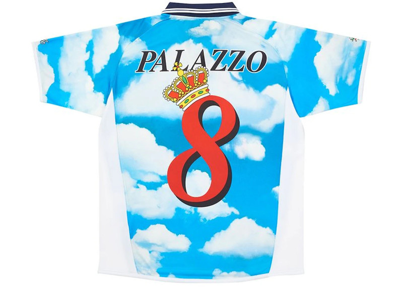 PALACE Palace Moschino Football Shirt Blue Cloud outlook