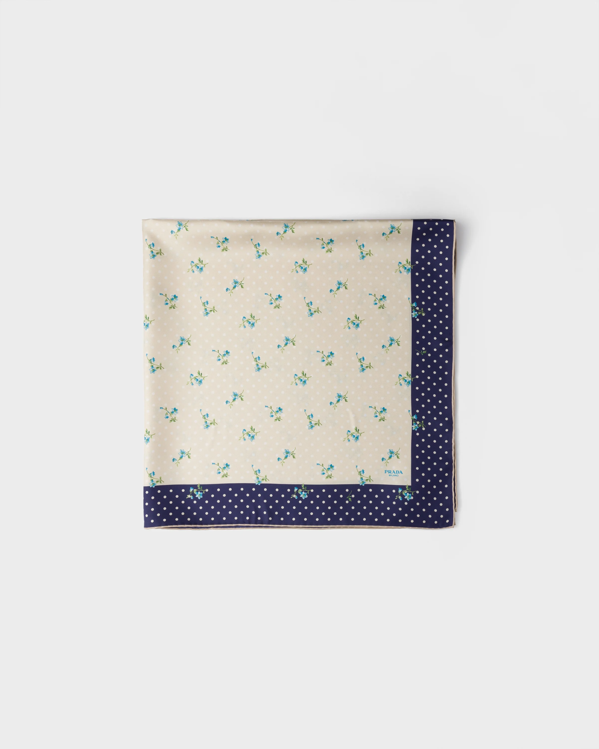 Printed silk twill scarf 90 - 1