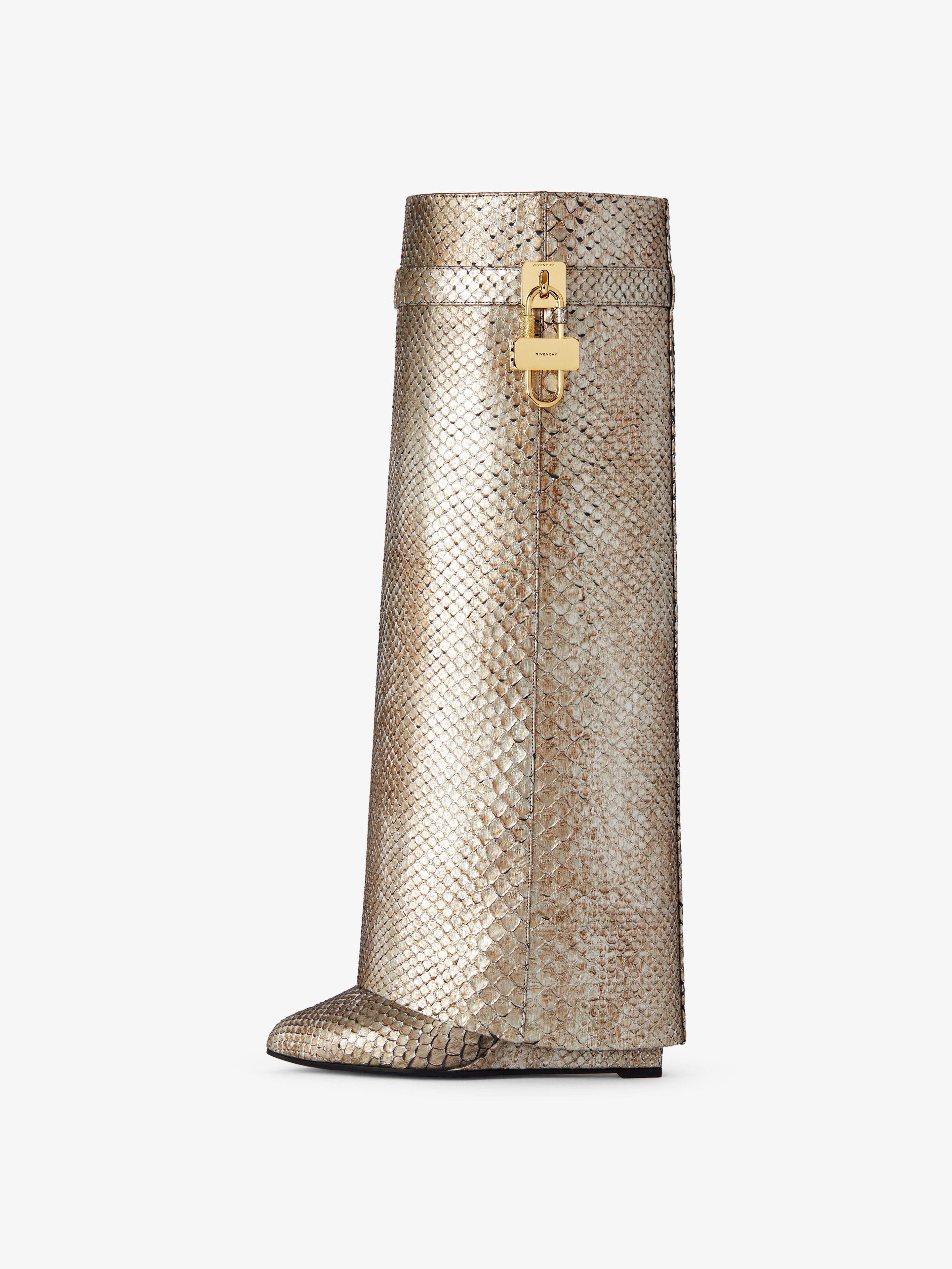SHARK LOCK BOOTS IN PYTHON WITH IRIDESCENT EFFECT - 4