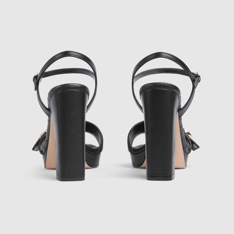 GUCCI Women's platform sandal with Double G outlook