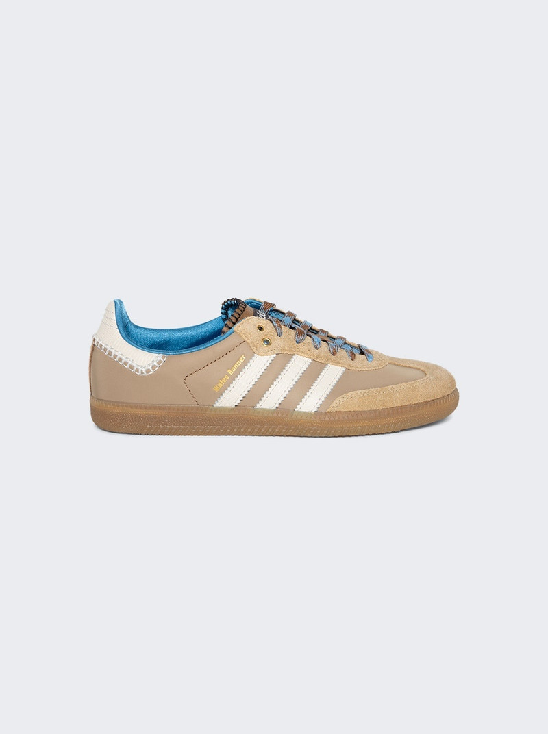 X Wales Bonner Samba Sneaker Tan And White - 1