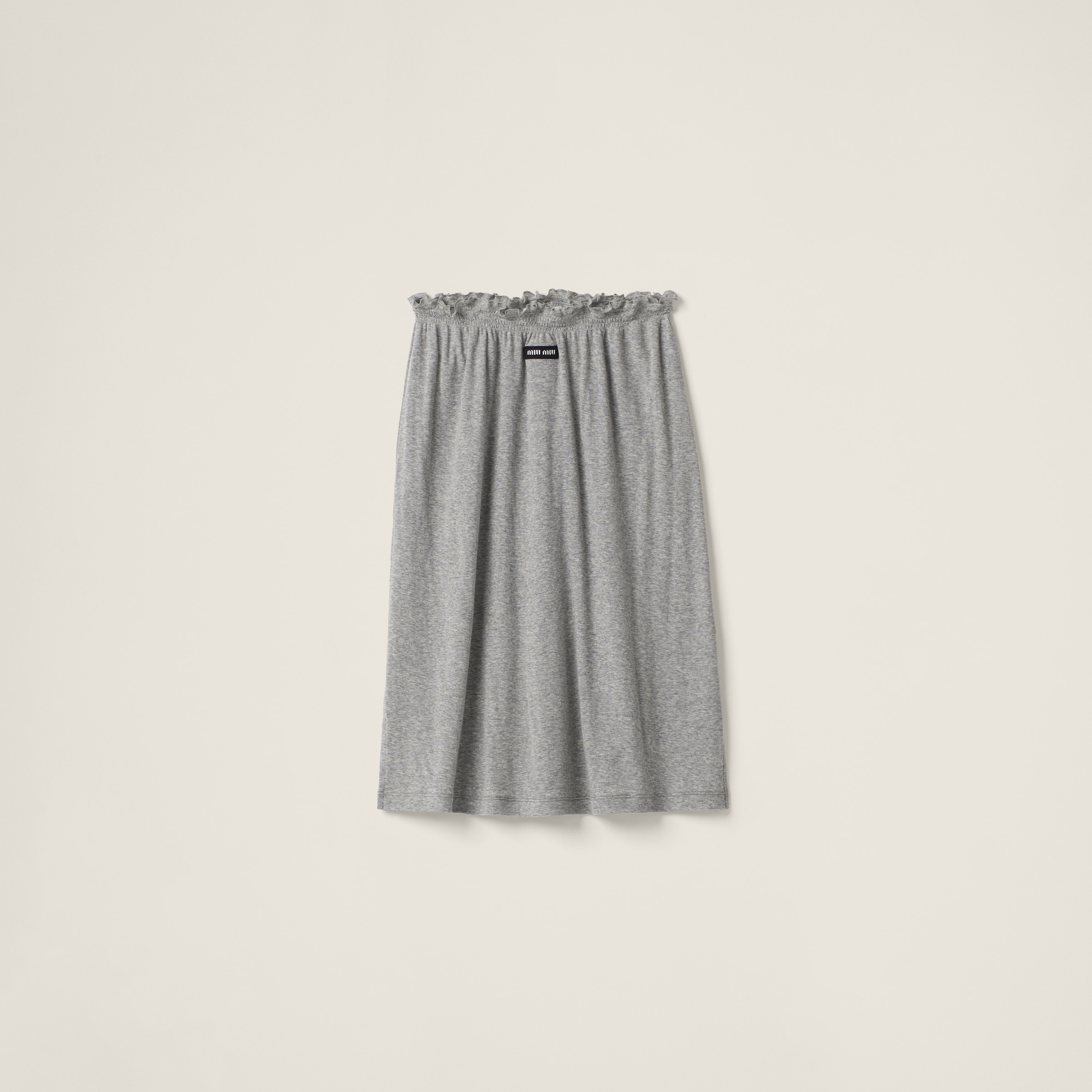 Miu Miu Ribbed jersey skirt | REVERSIBLE