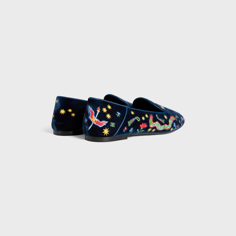 CELINE AURA LOAFER IN COLLEGE EMBROIDERED VELVET outlook