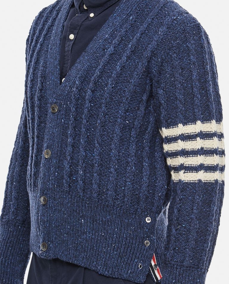 Donegal Twist Cable 4-Bar Classic Crew Neck Pullover