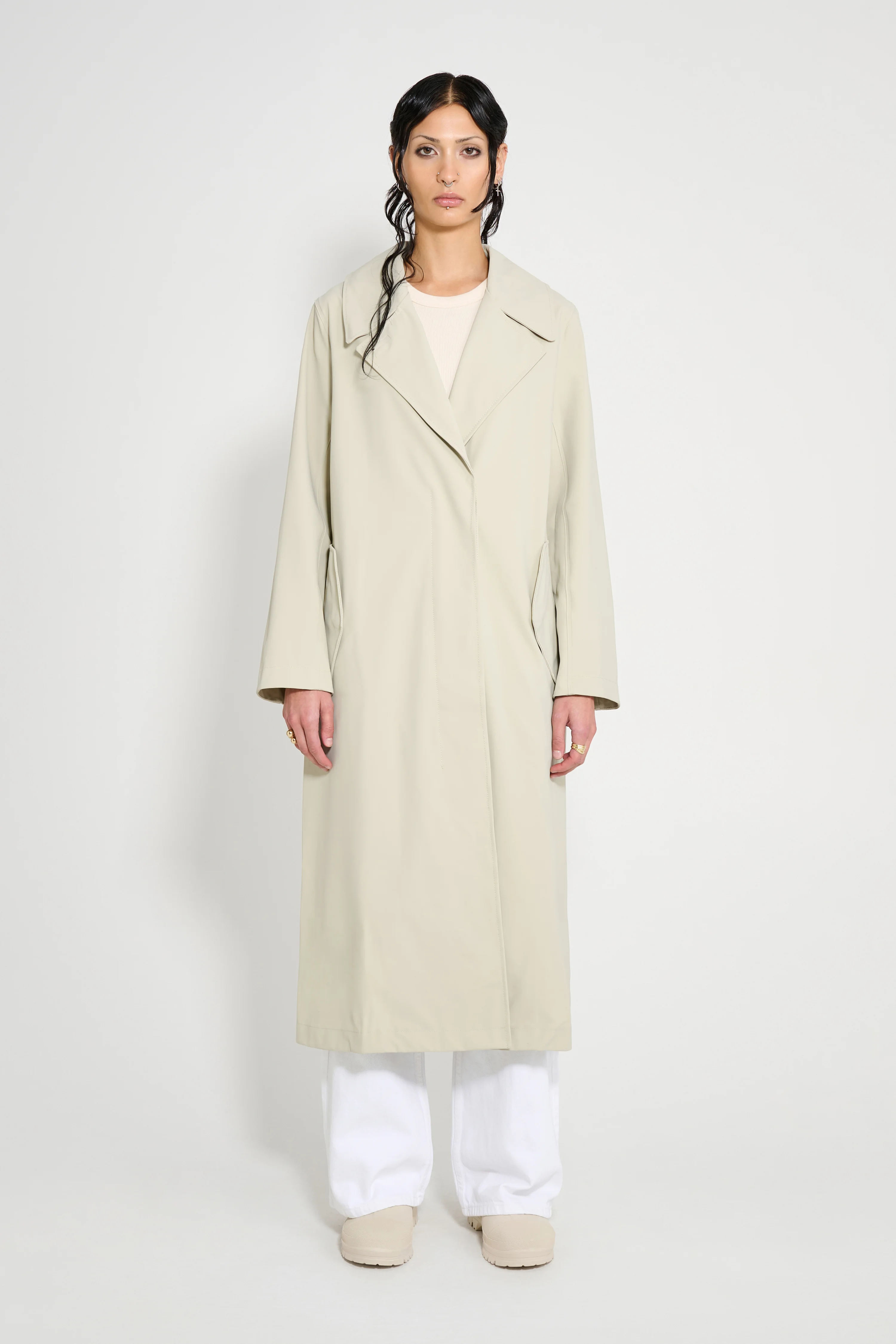 Wayfair Trench Coat Pelican - 1