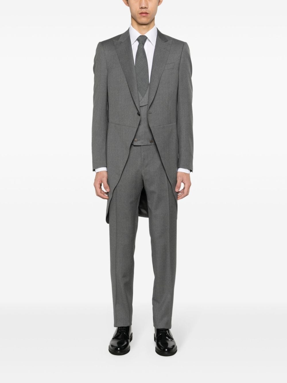 single-breasted wool suit - 2