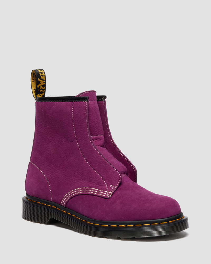 Dr. Martens 1460 LACELESS Nubuck Slip On Boots outlook