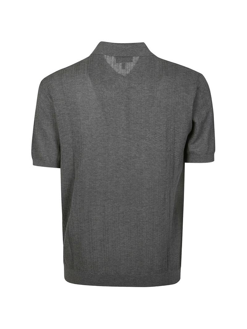 EMPORIO ARMANI zip cotton polo shirt outlook