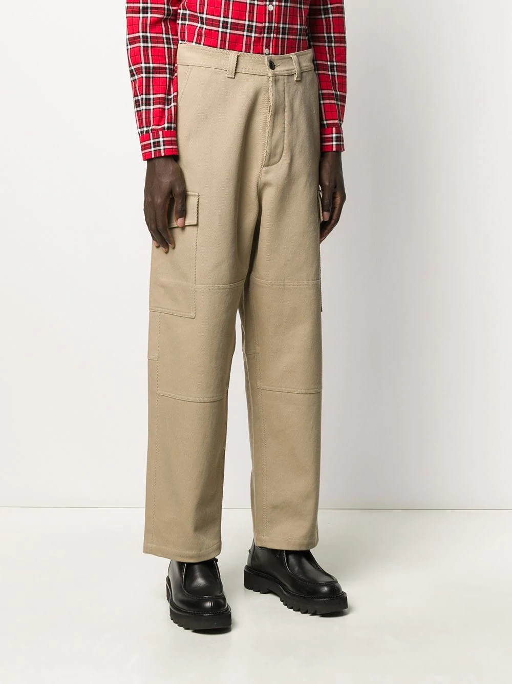 straight cargo trousers - 3